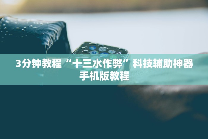 使用分享!微信十三水游戏小程序有挂么”开挂辅助脚本+详细