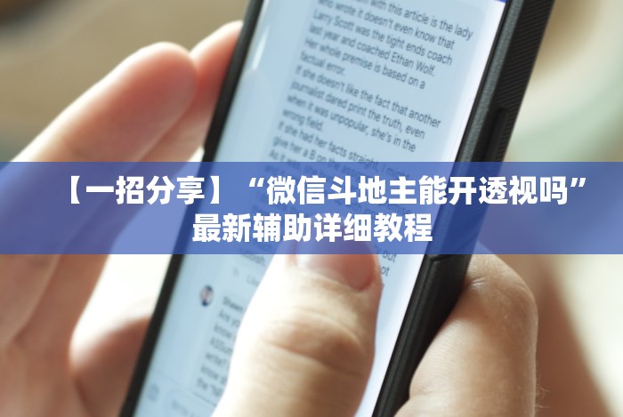 解析分享“功夫川麻怎么提高胜率”开挂(透视)辅助教程