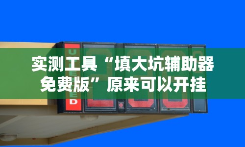 实测工具“填大坑辅助器免费版”原来可以开挂