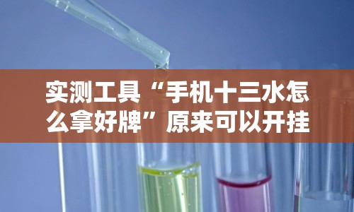 实测工具“手机十三水怎么拿好牌”原来可以开挂