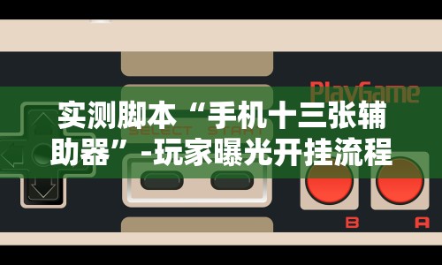 实测脚本“手机十三张辅助器”-玩家曝光开挂流程