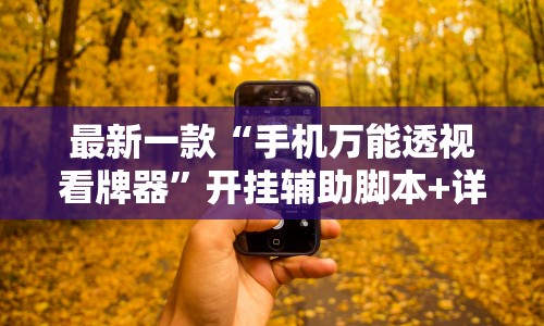 最新一款“手机万能透视看牌器”开挂辅助脚本+详细