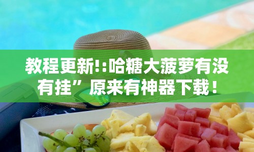 教程更新!:哈糖大菠萝有没有挂”原来有神器下载！