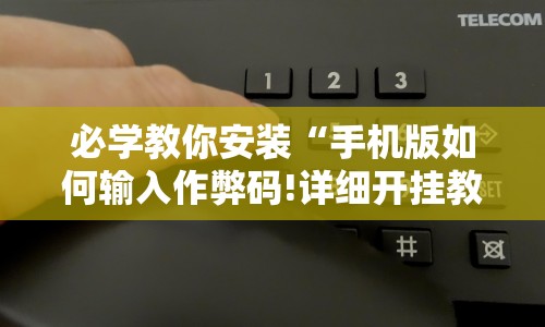 必学教你安装“手机版如何输入作弊码!详细开挂教程