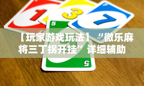 【玩家游戏玩法】“微乐麻将三丁拐开挂”详细辅助透视