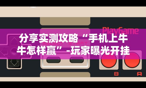 分享实测攻略“手机上牛牛怎样赢”-玩家曝光开挂流程
